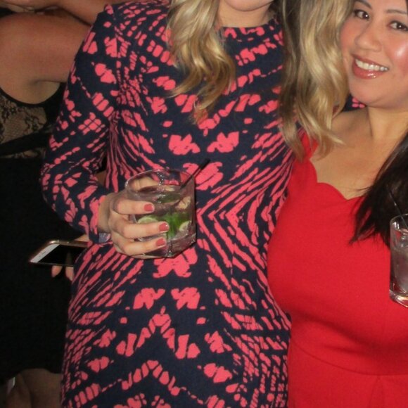 Tie Dye Crepe Midi Sheath Dress - Picture 6 of 11